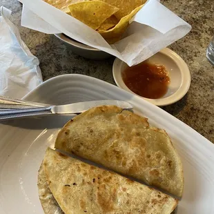 Beef quesadilla