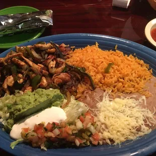 Lunch Fajitas - Chicken. The food is very good. Clean place. I will definitely be heading back. Yum!