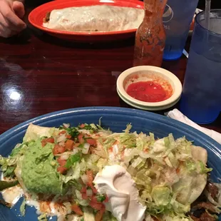 Our GIANT meal. Yummy!