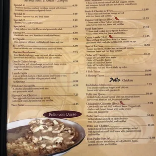 oysters and mussels, menu