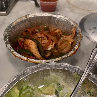Chicken fajitas from don pedro in KWVA