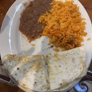 Child Plate Quesadilla
