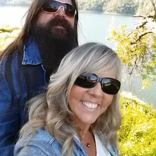 Enjoying the lake view