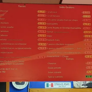 New menu&apos;s
