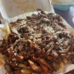 Campechana Fries (I got it without guacamole)