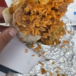 Steak burrito