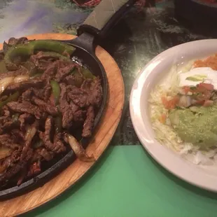 Delicious steak fajitas!