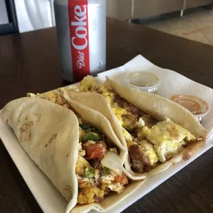 MEGA breakfast tacos !!!