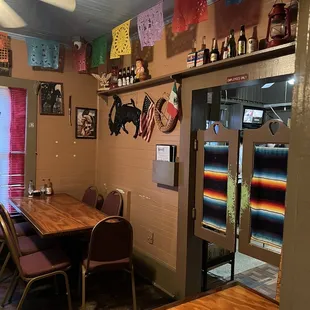 the dining area