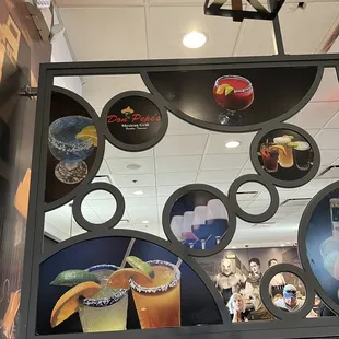 View from our booth in the bar