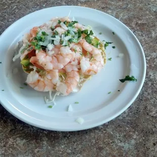 Shrimp Tostada