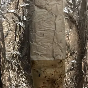 Unwrapped burrito