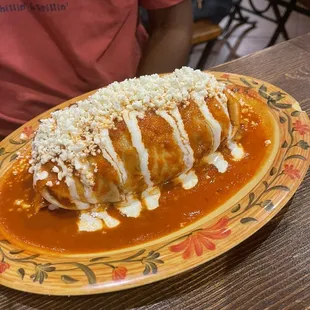 Awesome stuffed burrito