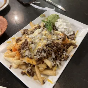 Carne asada fríes