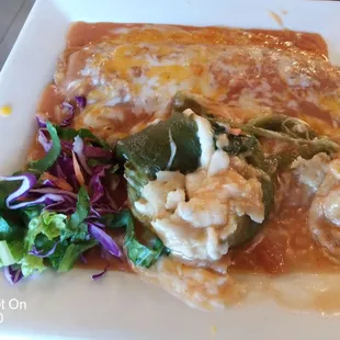 Chilli rellenos!! Look at all that cheese! These are a la carte.