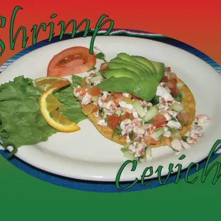 Shrimp Ceviche Tostada