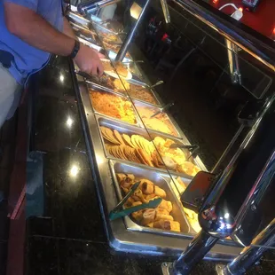 The lunch buffet looks good