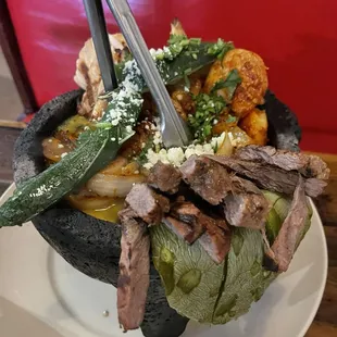 1 Famous Flaming Molcajete