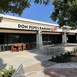 Don Pepe&apos;s is located at the NE corner of the grassy area at Arapaho and Hillcrest.