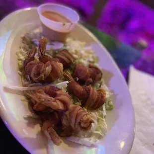 Bacon wrapped shrimp