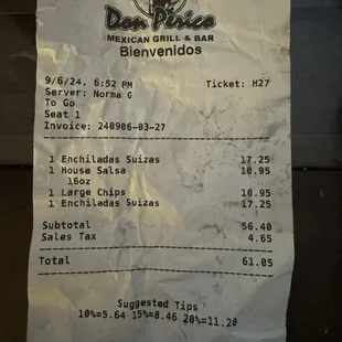 Receipts...literally!! Lol.