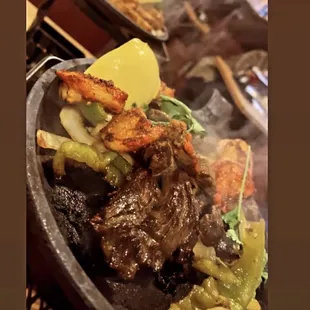 Steak &amp; Shrimp Fajitas
