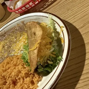 Shredded beef taco
