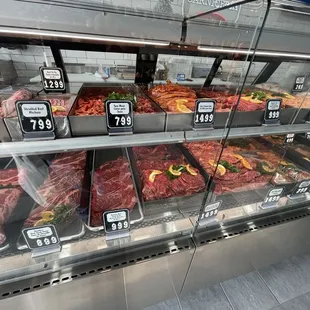 Only prime and wagyu beef plus a few chicken items
