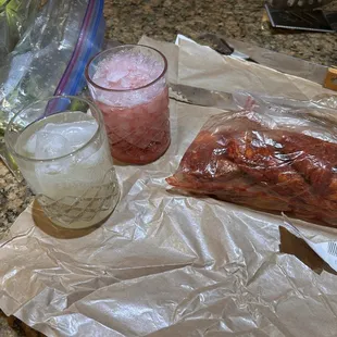 Marinated Tasajo and some Carne Asada for our seasoning sensitive family members.