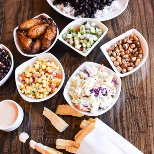 salads, food