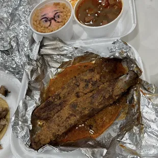 a variety of food items