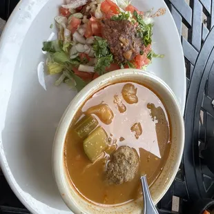 1 Single Item Combination Plate- adobada and albóndiga soup