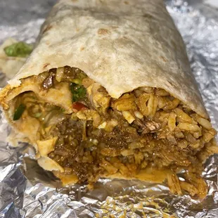 Chipotle Ranch Burrito with customizations