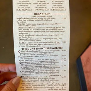 Menu July 2024