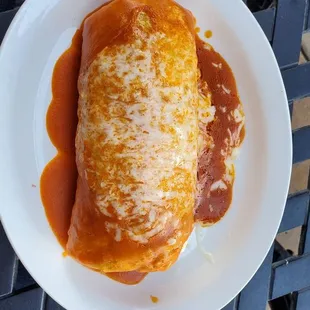Grande Burrito Mojado de adobada - my favorite dish here!
