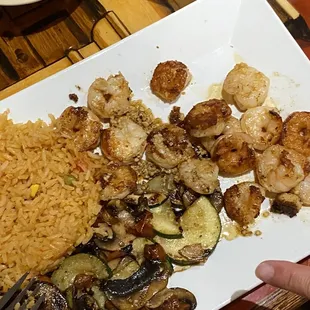 Shrimp n rice n veggies!!