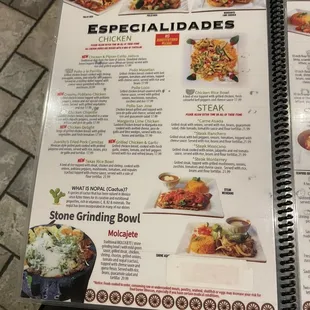 sushi and sashimi, menu