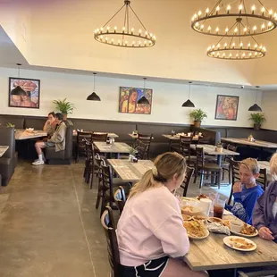 Inside dining area