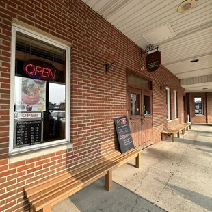 the outside of the building