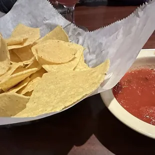 Nachos and salsa