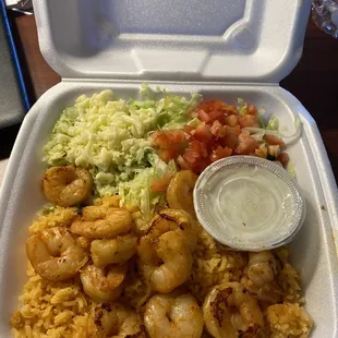 Arroz con cameron (rice, and shrimp).