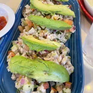 a plate of food on a table