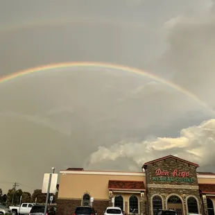 Rainbow above Don Rigo tonight.