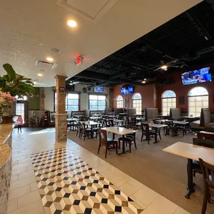 the interior of a restaurant