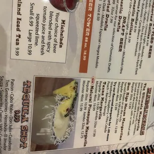 burritos and wraps, menu