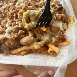 Old stale fries hidden