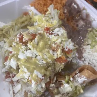 Chicken taquitos plate