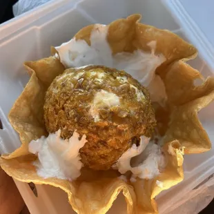 Fried ice cream
