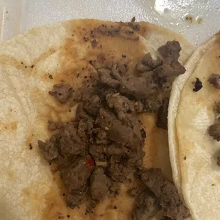 Who would eat this ? Nasty old grease on my tortillas