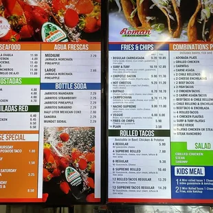 Menu (Left Side) September 2021